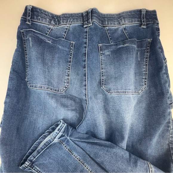 Wit & Wisdom Ab’Solution Skyrise Wide Leg Utility Jean Size 14 - Picture 13 of 17